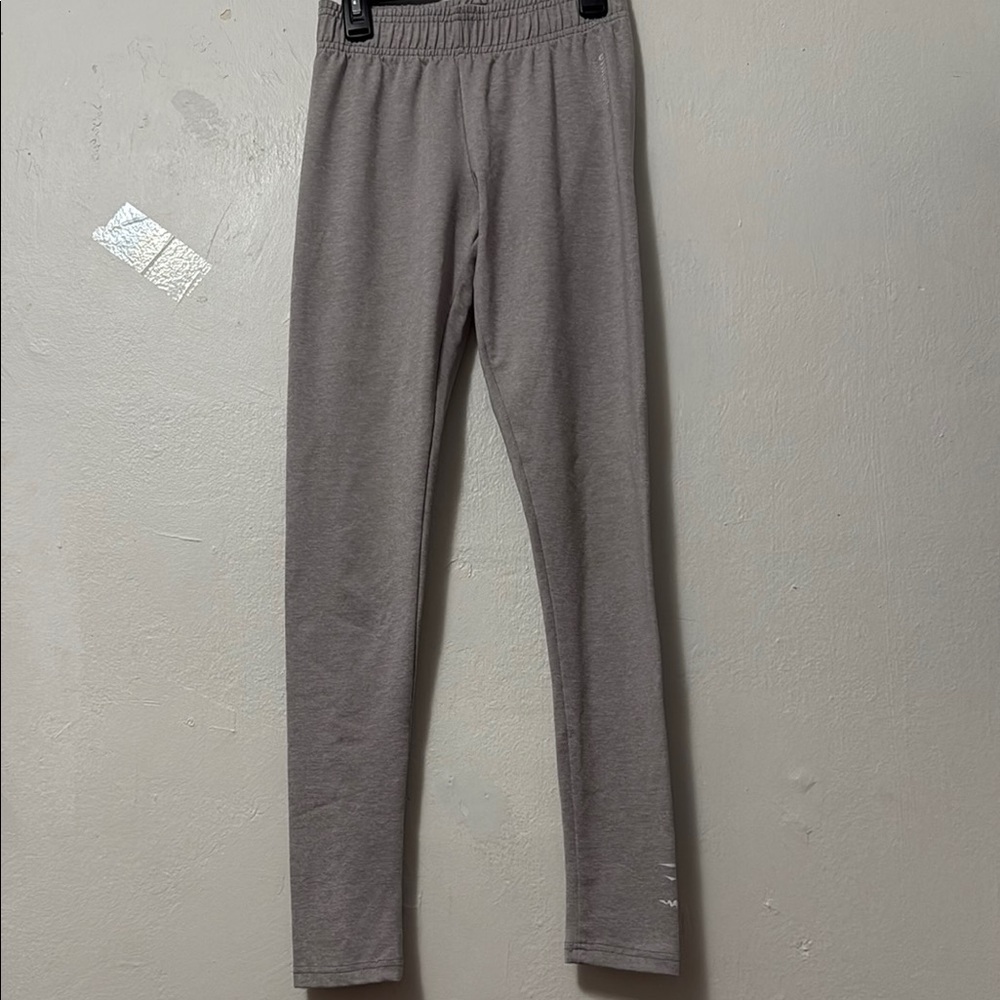 Gymshark Womens Ark Jersey Leggings XS/S Skinny Elastic Waist Slim Gray EUC B83